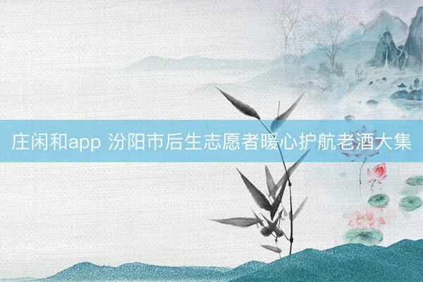 庄闲和app 汾阳市后生志愿者暖心护航老酒大集